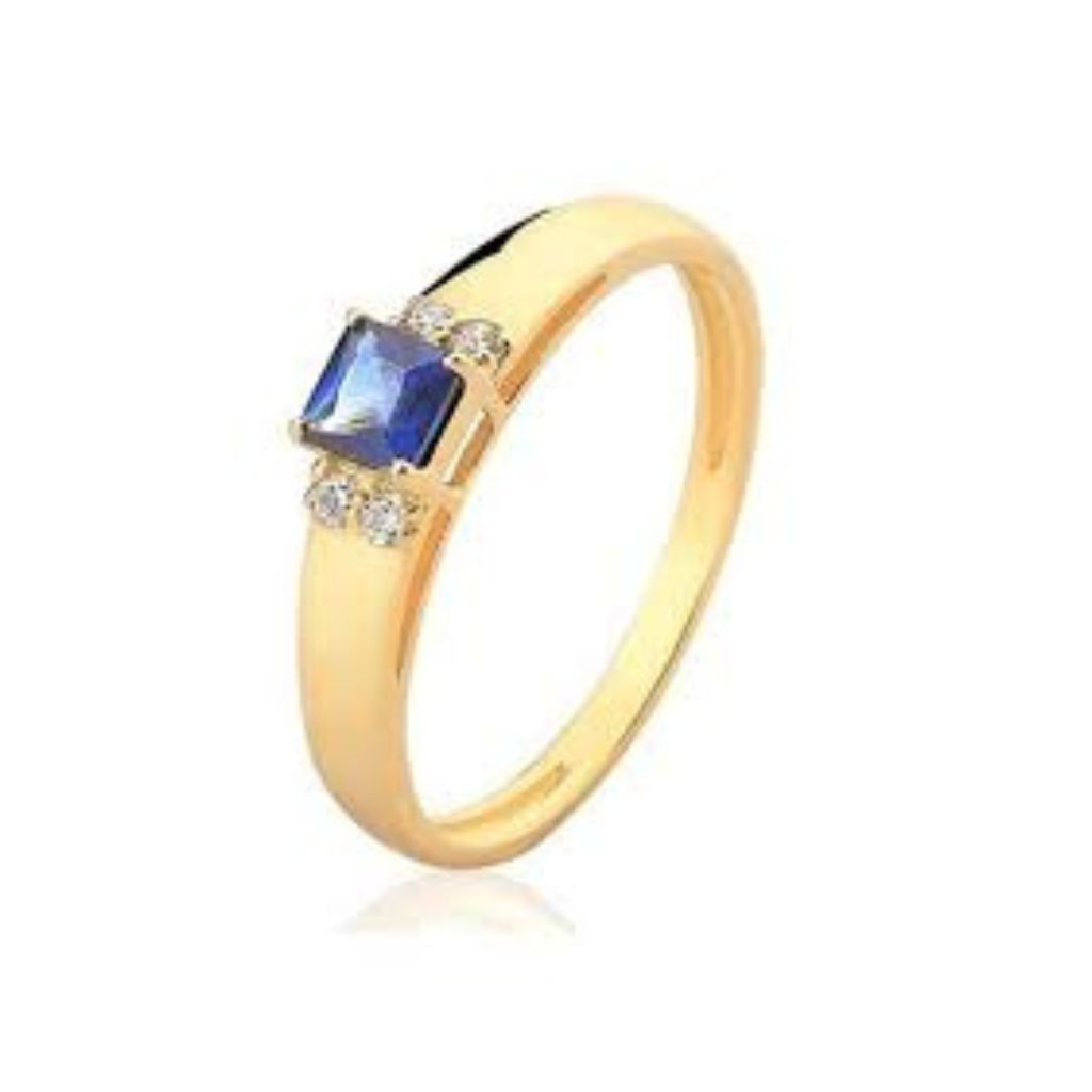 Anel Feminino Formatura Ouro 18K