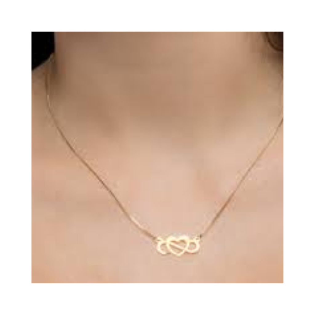Colar Feminino 3 Corações Ouro 18K