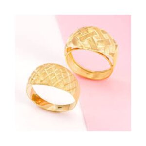 Anel Feminino Ouro Pedra Vermelha18K